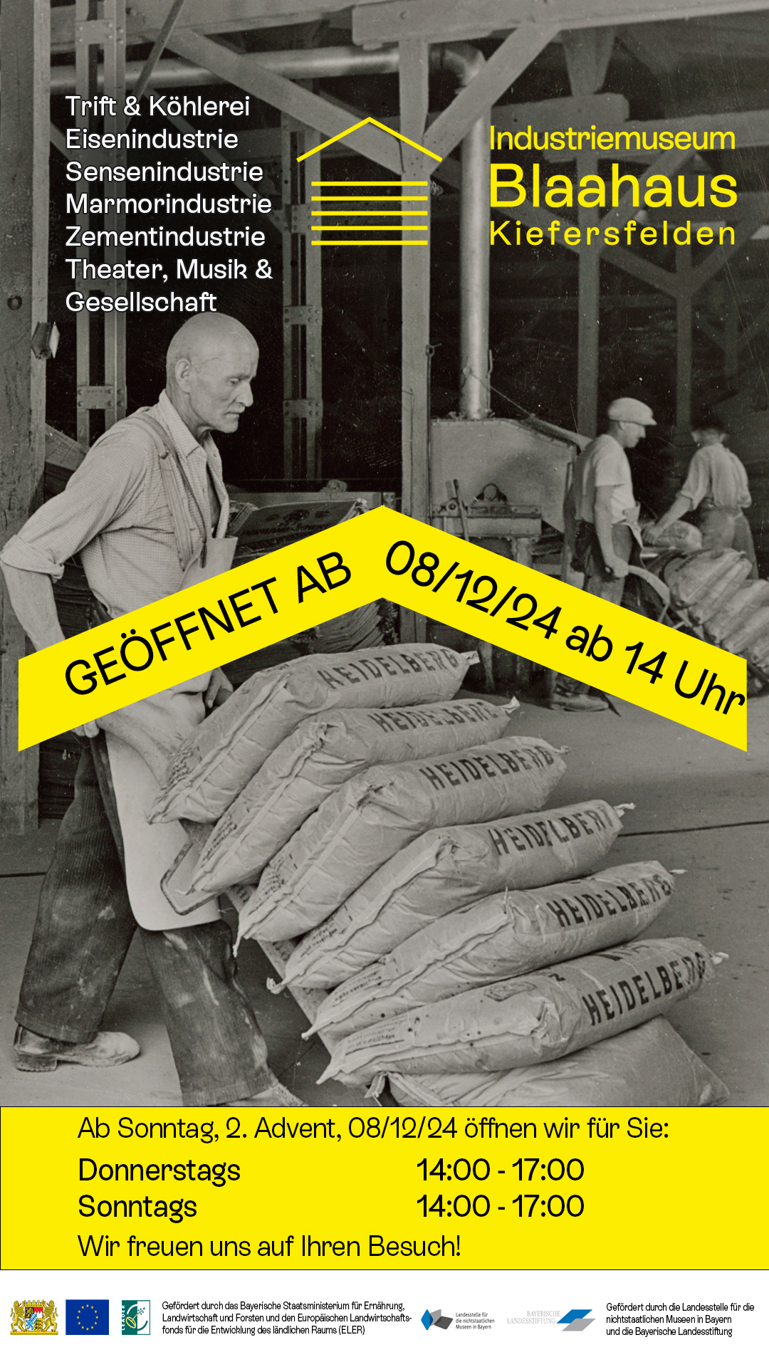 Ab 08.12.24 Donnerstag und Sonntag geöffnet